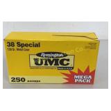 Ammo 38 Special 250 Rds Remington 130 Gr MC