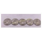 Washington Silver Quarters 1948,49,50,51