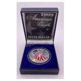 1999 Silver Eagle Colorized One Troy Ounce .999