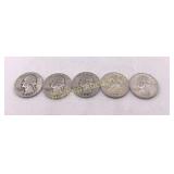 Washington Silver Quarters 1942 & 43 Various Mints