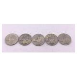 Washington Silver Quarters 1943 & 44 Various Mints