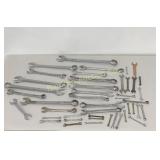End Wrenches Assortment Various Sizes, MFG's