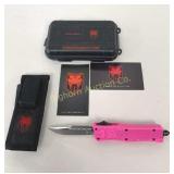 New Cobratec Out The Front Pink Pocket Knife