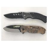 Pocket Knives w/ Clips 2 PC Lot