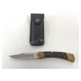Buck USA 110 Lockback Knife w/ Leather Sheath