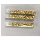 3 Vials 24k Gold Foil