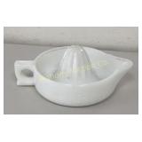 VTG Milk Glass Sunkist Reamer Juicer