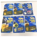 Hot Wheels California Custom Assortment 1989 6 PCs