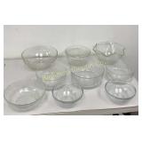 Serving & Fruit Bowls 9 Pc Lot Various Sizes