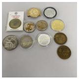Fantasy Novelty Pc's Medallions Approx 11 Pc Lot