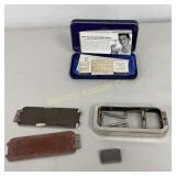 VTG Rolls Razor Set w/ Razor Strop Metal Case