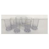 VTG 5 Oz Candlewick Juice Glasses 8 Pc Lot