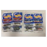 Hot Wheels 4 Cars Sets: Techno & Flyin'  Aces
