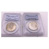 Kennedy Half Dollars 1982-S & 1983-S PCGS