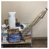 Contents Wire Bin: Pictures, Rug, Umbrella, Coins