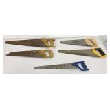 Hand Saw Assortment 5 Pc Lot