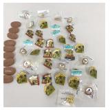Pin Collection Various Styles Approx 46 Pc Lot