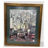 Pablo Picasso Art Reproduction Framed