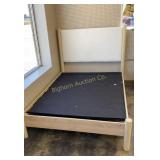 Full Size Bed w/ Padded Headboard Log Style