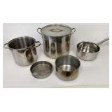 Stainless Steel Cookware, Stock Pots, Sauce Pan