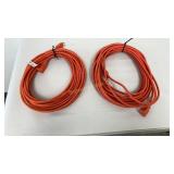 Orange Extension Cord 2 Pc Lot