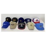Hat Assortment: Carl Gray Tire, HK Contractors