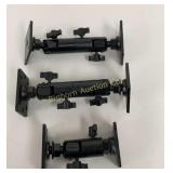 Universal Adjustable Pedestal Mounts 3 Pc Lot