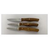 Chicago Cutlery Paring Knives 3 Pc Lot