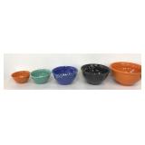 VTG Bauer Ringware Mixing Bowl Set #9 & 36 Orange