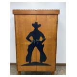 Wooden Western Style Storage Wardrobe Cabinet