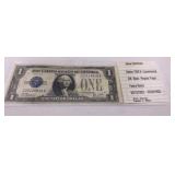 1928 B One Dollar Silver Certificate Experimental