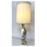 VTG Mid Century Lamp w/Shade Cord has Been Spliced