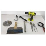 Ryobi 18v Hammer Driver w/o Battery, Pliers,