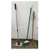 Walking Stick, Broom-3 Pc Lot