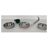 Camping Mess Kit/Cook Set Stainless Steel w/Copper