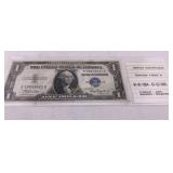 1935 A One Dollar Silver Certificate