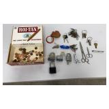 VTG Items in Cigar Box, Indian, Wheat & Memorial