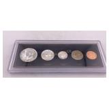 Coins 1964 Half & Quarter, 1959 Dime, 1994 Nickel
