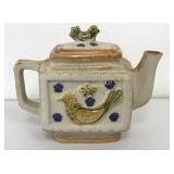 VTG Square Ceramic Stoneware Tea Pot