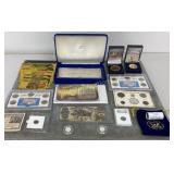 Tray of Collectable Coins & Currency: Idaho