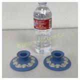 VTG Wedgewood Candle Stick Holders 2 PC Lot