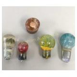 Custom Resin Gear Shift Knob Assortment 5 Pc Lot