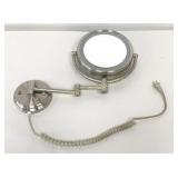 Articulating Wall Mount Lighted Make-Up Mirror
