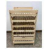 Wooden Harvest Rack w/ 5 Trays & 1 Drawer