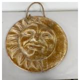 Terracotta 19" Sun & Moon Face Wall Decor