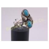 Navajo Ring Size 5.75 Sleeping Beauty & Sterling