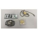 Willow Bay Pocket Watch w/ Chain. Dallas Cowboys