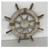 Resin Ships Wheel Wall Decor Approx 24" Diameter