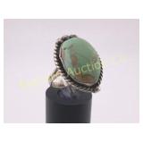 VTG Ring Size 7.5 Turquoise & Sterling Silver