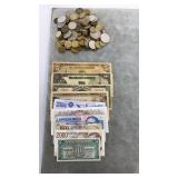 Foreign Coin & Currency Collection